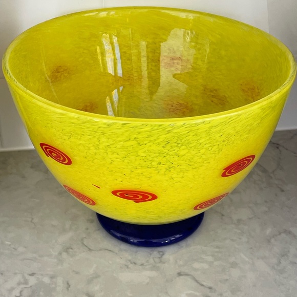 Vintage, signed John Burchetta Glass Bowl - Picture 4 of 4